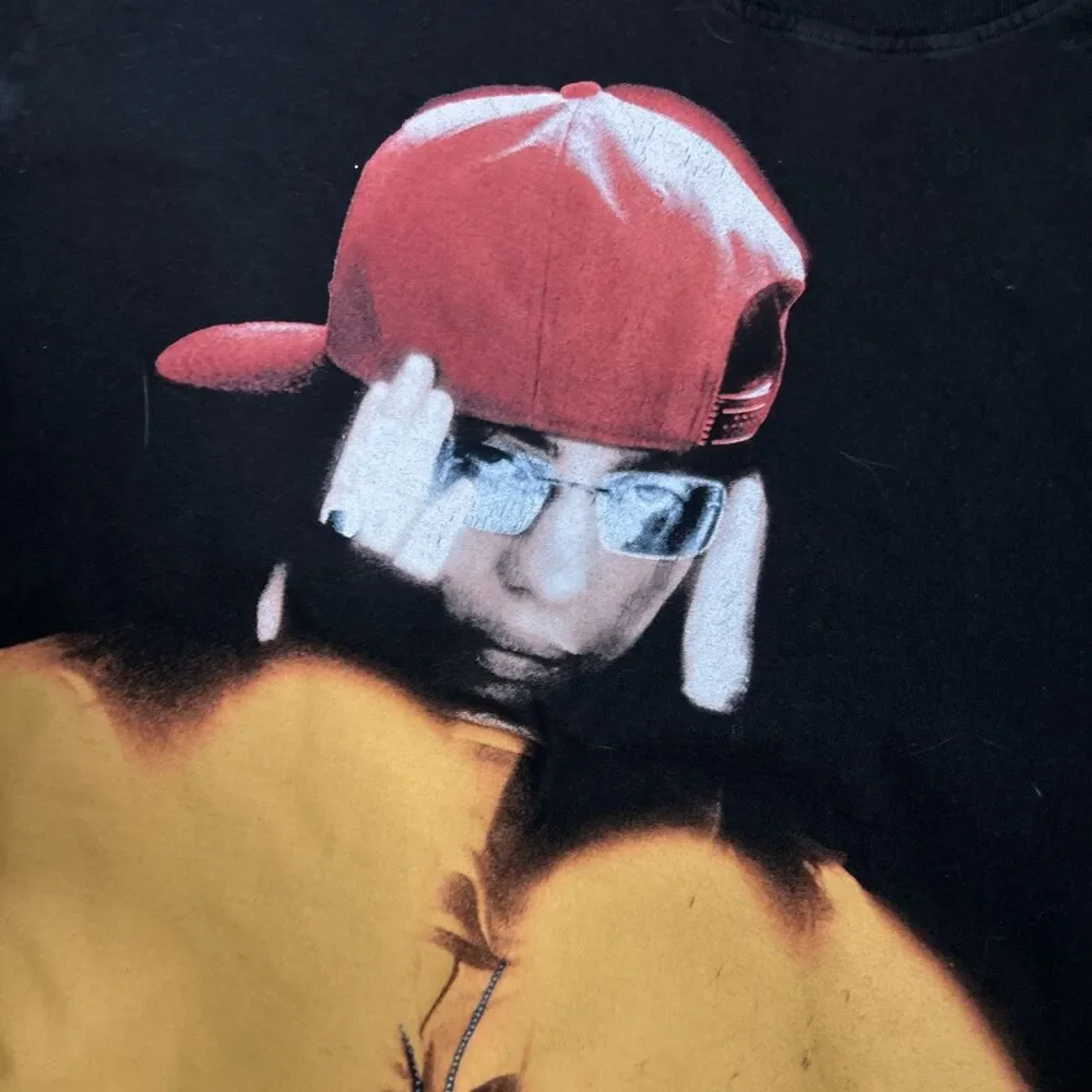 Billie Eilish Hit Me Hard and Soft Tour T Shirt Black Altered Size XL